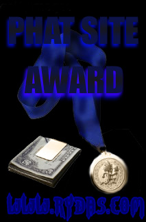 Rydas.Com Phat Site Award